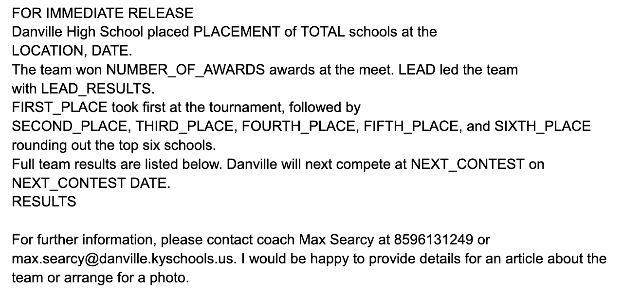 Forensics release form