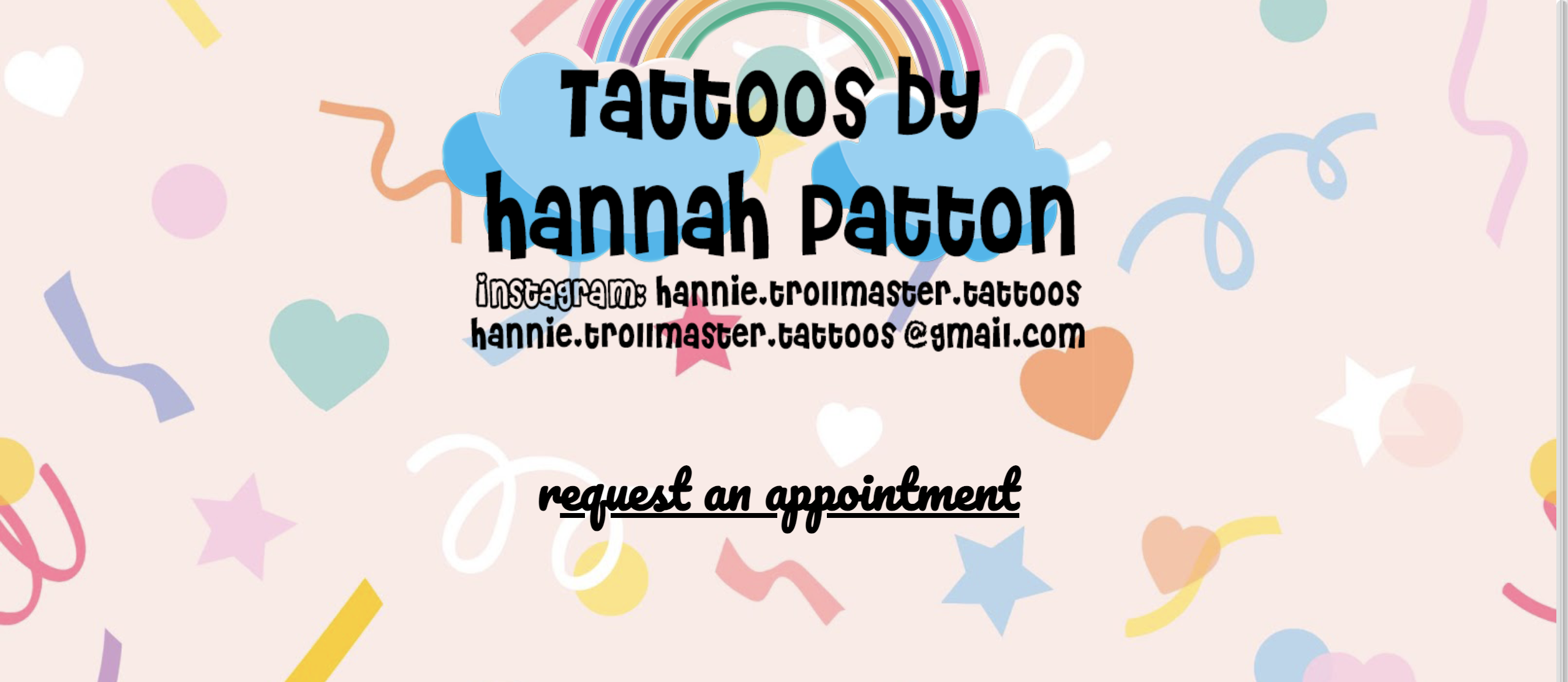 Hannah's tattoo website
