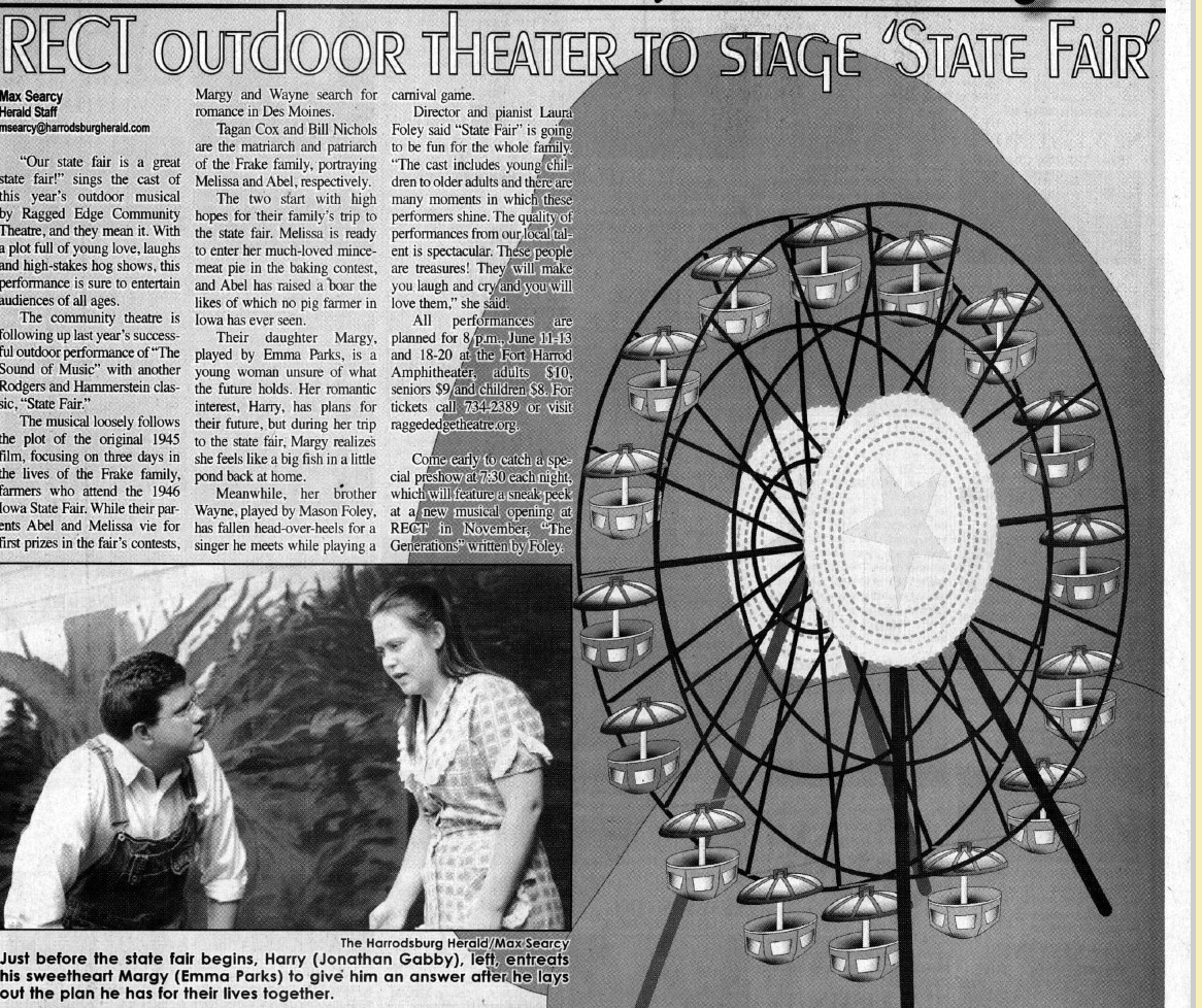 State Fair outdoor theatre performance page design